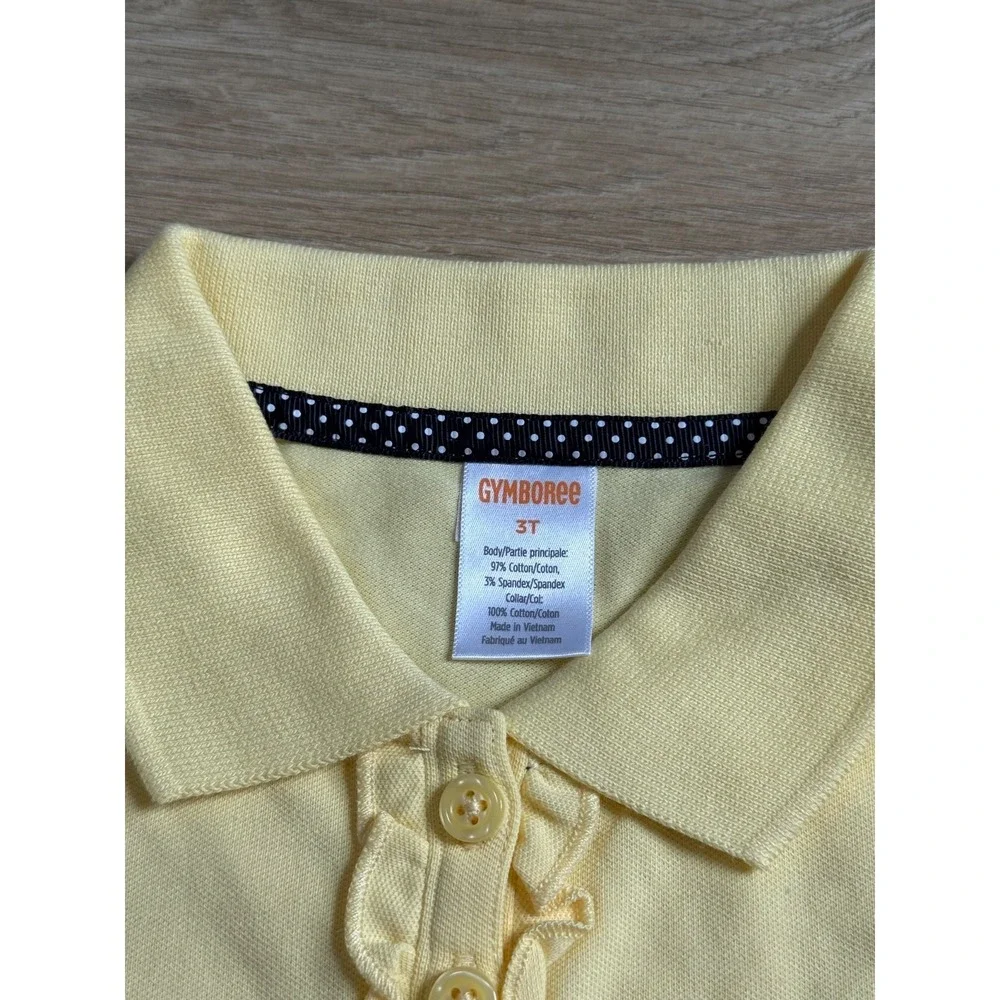 NWT Girls Kids Gymboree playproof uniforms nanotex short sleeve polo size 3T